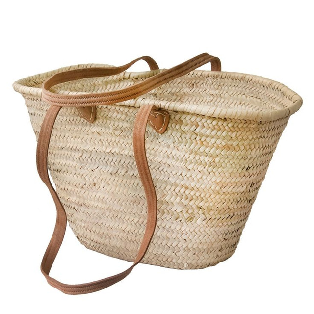 Chic Handwoven French Market Basket - Ethical Eco-Friendly Choice