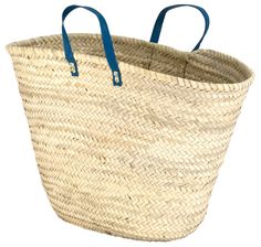 Handwoven Moroccan French Market Basket - Sustainable Style