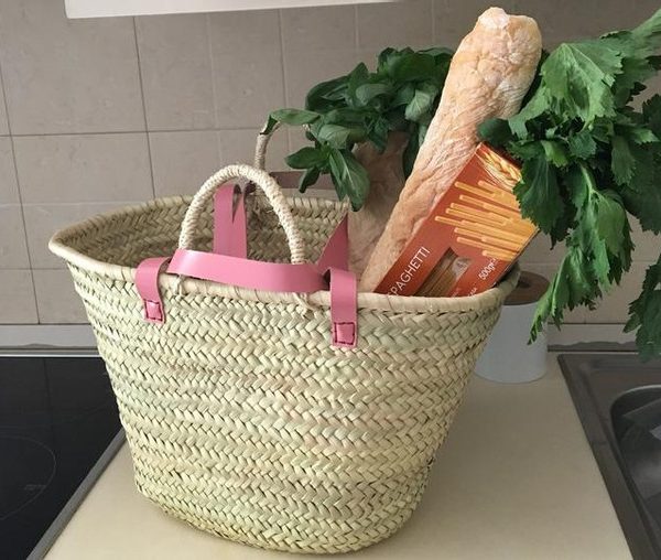 Handwoven French Market Basket - Eco-friendly & Stylish