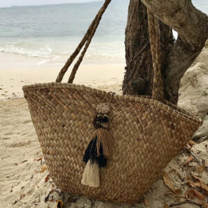 Eco-Friendly Handmade French Market Basket - Sustainable Chic Storage