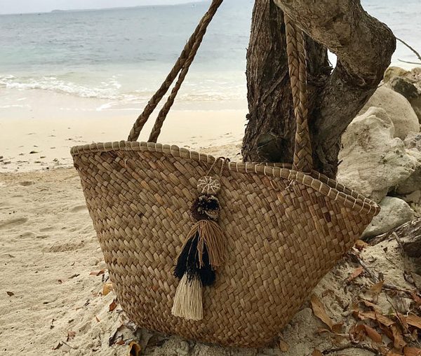 Eco-Friendly Handmade French Market Basket - Sustainable Chic Storage