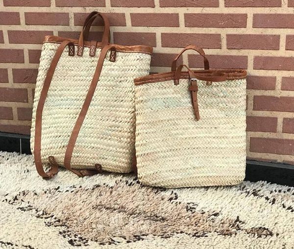 Eco-Friendly Handmade French Market Basket - Sustainable Style & Storage