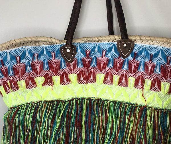 Moroccan Handwoven Ethical Straw Handbag - Handbag Baskets 011