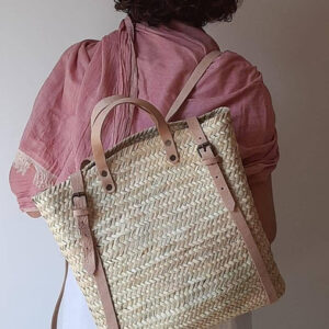 Handwoven Moroccan Straw Handbag for Eco-Chic Style