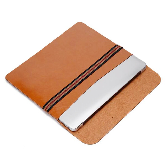 Tan Moroccan Leather Laptop Bag - Spacious & Stylish