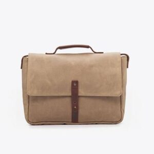 Exquisite Handmade Tan Leather Laptop Bag - Stylish & Functional