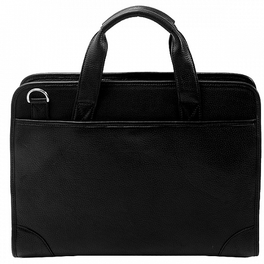 Elegant Moroccan Leather Laptop Bag with Multiple Compartments