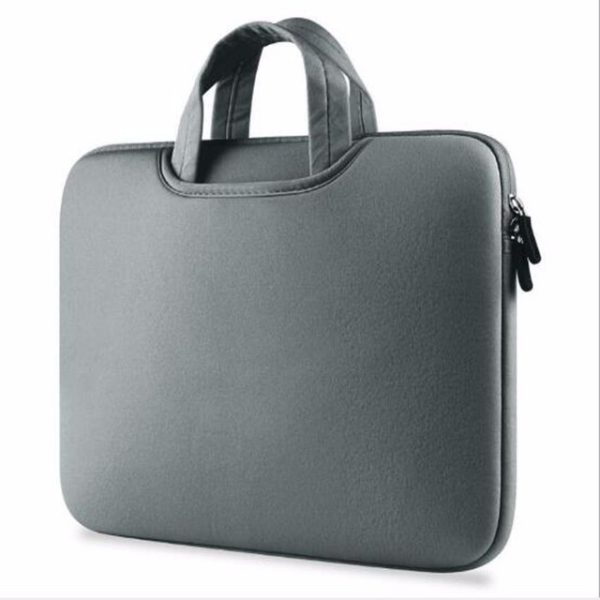 Gray Handmade Moroccan Leather Laptop Bag | Fez Tanneries
