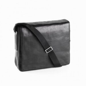 Black Moroccan Leather Laptop Bag | Handcrafted, Elegant & Durable