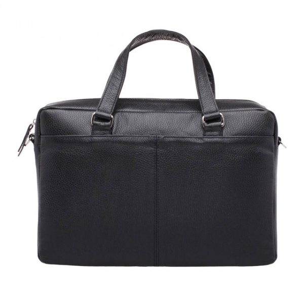 Moroccan Leather Laptop Bag with Multiple Compartments