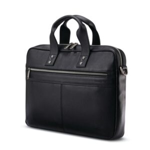 "Black Moroccan Leather Laptop Bag | Stylish & Functional"