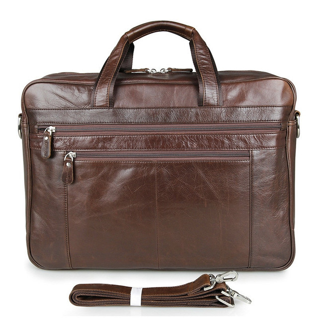 Walnut Brown Moroccan Leather Laptop Bag - Stylish & Durable