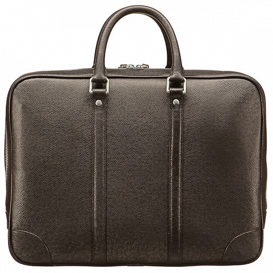 Dark Brown Genuine Leather Laptop Bag | Moroccan Handcrafted - Versatile & Stylish