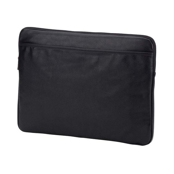 Black Moroccan Leather Laptop Bag for Secure Laptop Transport