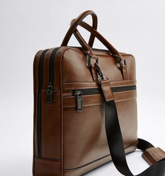 Genuine Moroccan Leather Laptop Bag - Handcrafted Elegance
