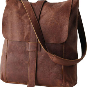 Dark Brown Moroccan Leather Backpack with Multi-Pockets