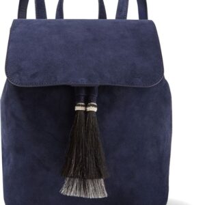 Elegant Navy Handmade Moroccan Leather Backpack | Fez Tannery