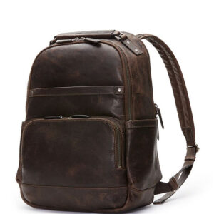 Dark Brown Moroccan Leather Backpack - Premium Quality Craftsmanship