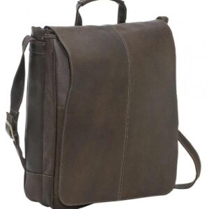 Luxury Moroccan Leather Backpack - Handcrafted Dark Brown