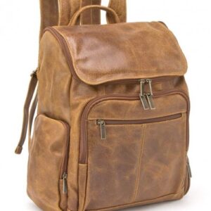 Moroccan Brown Leather Backpack | Handcrafted Vintage Design