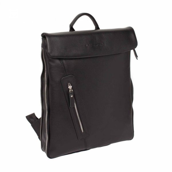 Premium Black Moroccan Leather Backpack - Handcrafted for Style