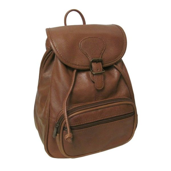 Sophisticated Brown Moroccan Leather Backpack - Fez Tannery Crafted