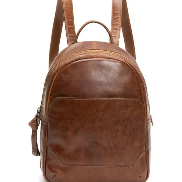 Elegant Moroccan Leather Backpack with Ample Storage