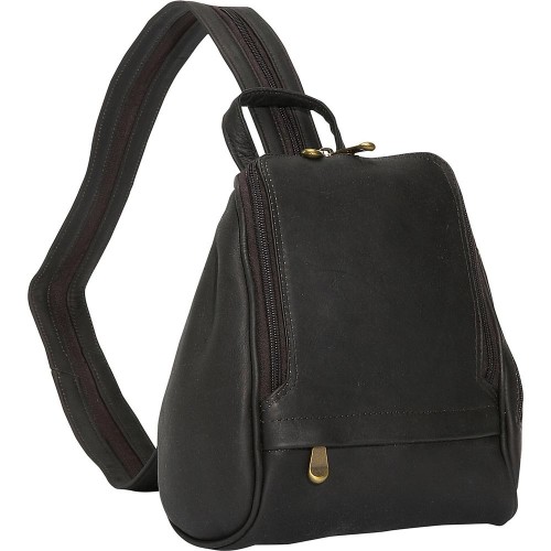 Timeless Moroccan Leather Backpack - Black Luxury Bag with Comfortable Straps, Handcrafted by Artisans