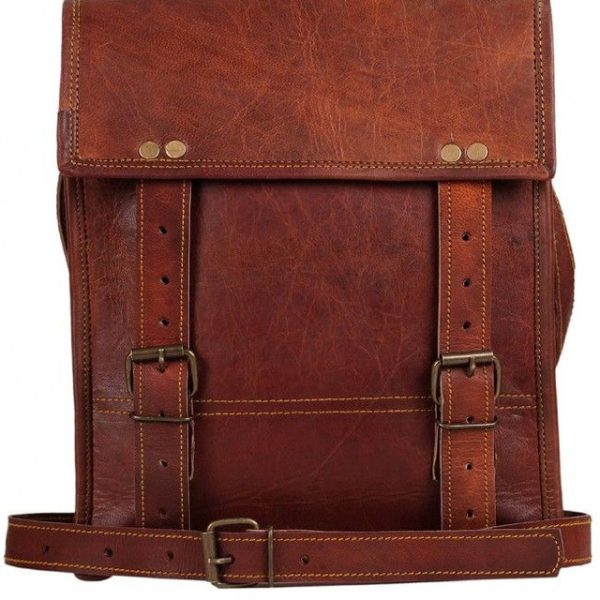 Luxurious Moroccan Leather Adventure Backpack - Premium Quality & Style