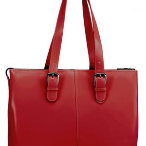 Premium Red Leather Moroccan Handbag - Handcrafted Luxury