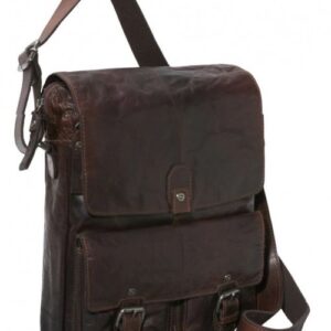 Moroccan Dark Brown Leather Handbag - Handmade Premium Style by Fez Tanneries