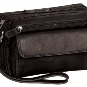 Premium Moroccan Leather Handbag | Dark Brown, Spacious Organization