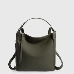 Timeless Elegance Moroccan Leather Handbag - Dark Green