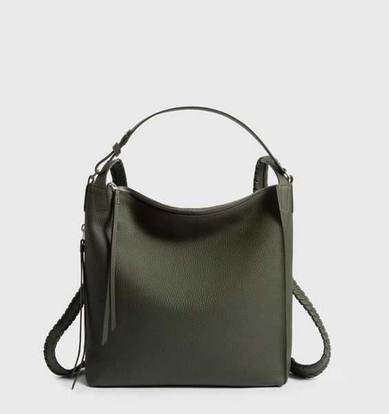 Timeless Elegance Moroccan Leather Handbag - Dark Green