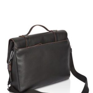 Vintage Moroccan Leather Handbag - Black Handmade Elegance