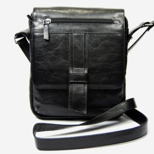 Black Moroccan Leather Handbag | Elegant Handmade Design