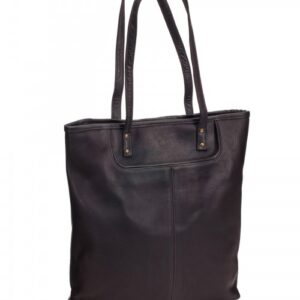 Vintage Dark Brown Moroccan Leather Handbag - Handcrafted Elegance