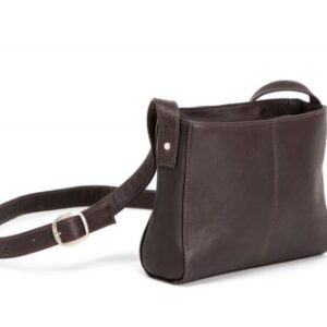 Handcrafted Dark Brown Moroccan Leather Handbag - Vintage Style & Premium Quality.