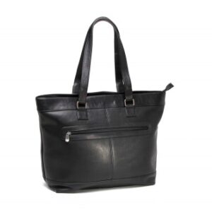 Vintage Black Moroccan Leather Handbag | Fez Tanneries Craftsmanship