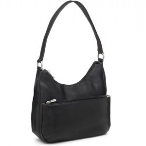 Vintage Moroccan Handcrafted Black Leather Handbag - Premium Quality