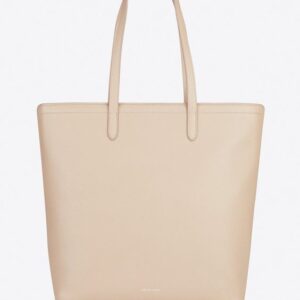 Premium Moroccan Leather Handbag - Vintage Beige Charm with Optimal Organization