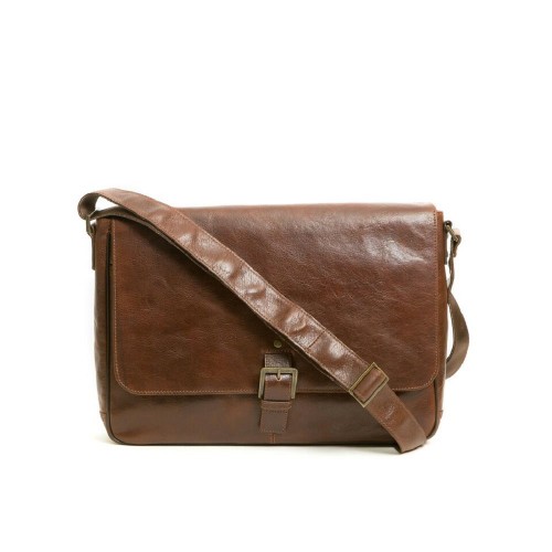 Vintage Dark Brown Moroccan Leather Handbag - Premium Quality, Handmade in Fez Tanneries