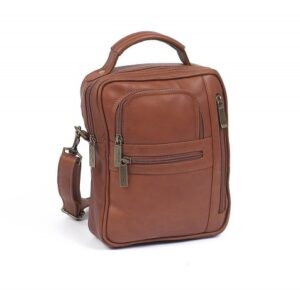 Moroccan Chestnut Brown Leather Handbag - Handmade Vintage Style