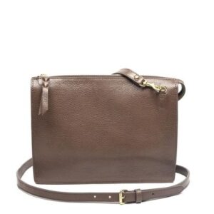 Moroccan Leather Handbag - Premium Chestnut Brown Style