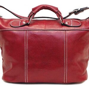 Dark Red Moroccan Leather Handbag | Handmade Vintage Style
