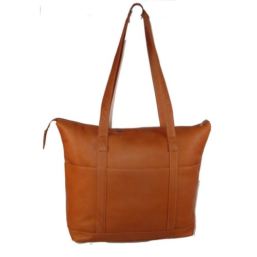 Premium Moroccan Leather Saddle Tan Handbag with Spacious Compartments