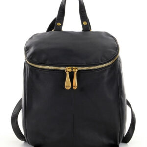 Black Moroccan Leather Handbag with Spacious Compartments