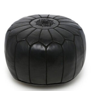 Luxurious Moroccan Handcrafted Leather Poufs