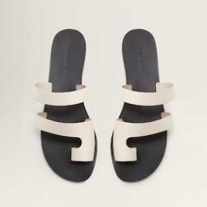 Chic Black Leather Sandals for Women