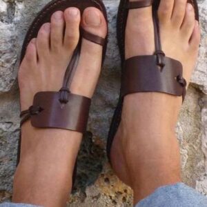 Exquisite Leather Sandals 055 - Handcrafted High-Quality Elegance